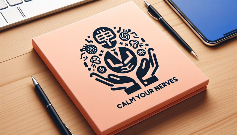 Icon representing 'Calm Your Nerves', depicting calming and anxiety management techniques.